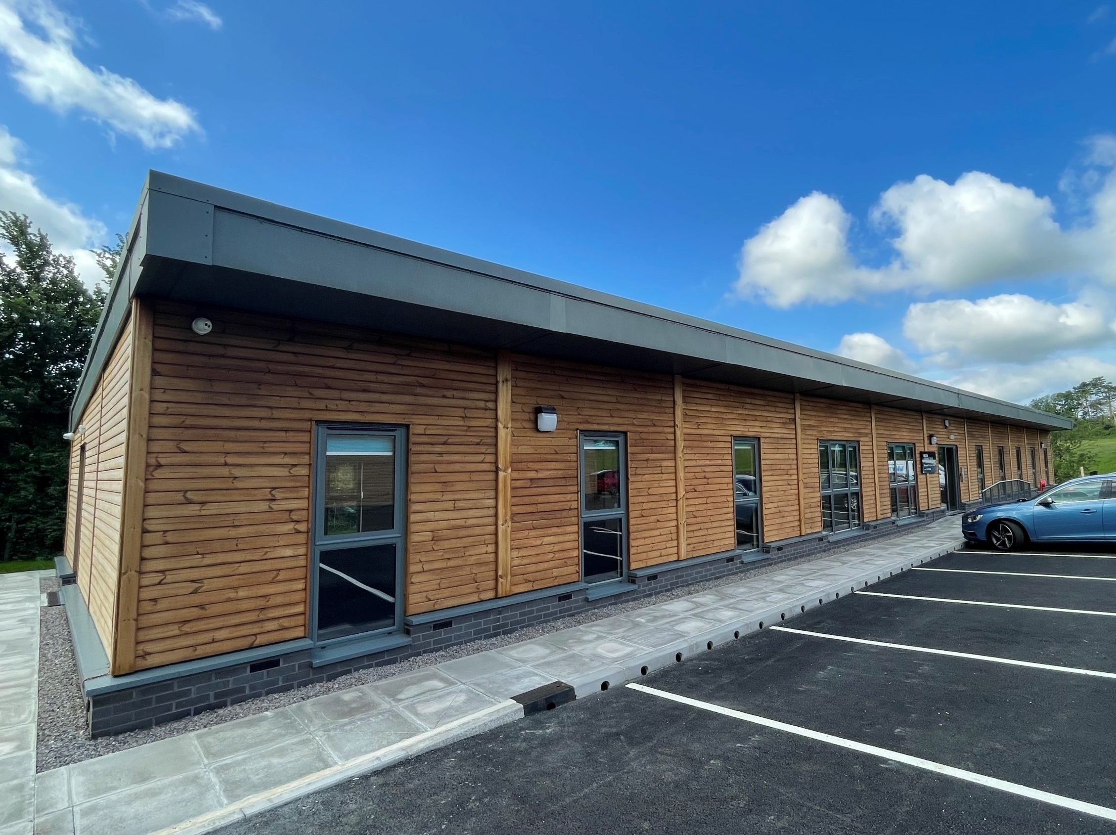 exterior of commercial building project