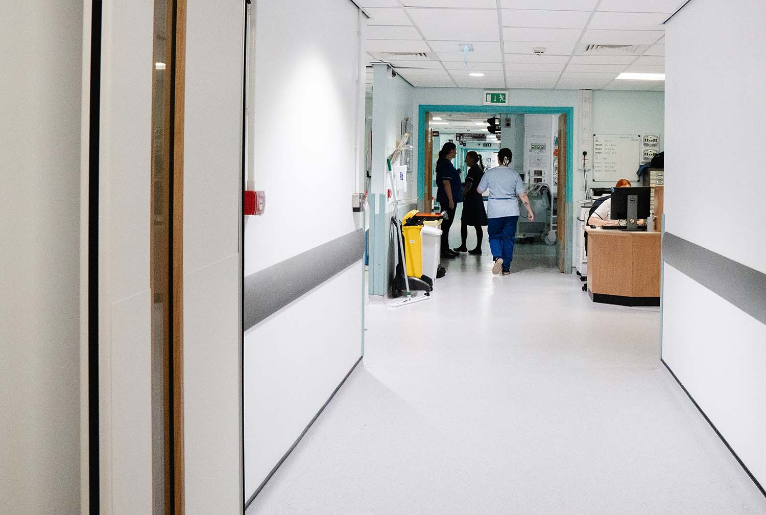 interior shot of hospital corridor