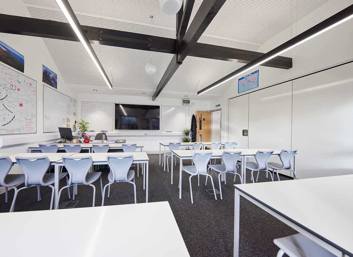 interior of classroom
